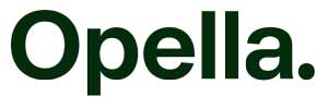 The word "Opella." is written in bold, black letters on a white background.